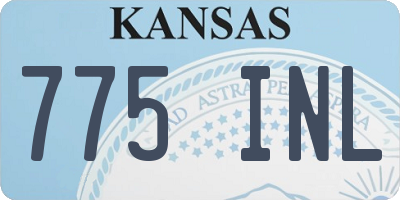 KS license plate 775INL