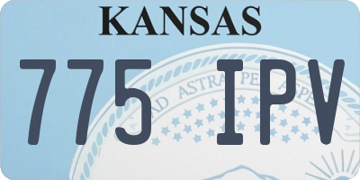 KS license plate 775IPV
