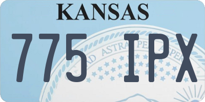KS license plate 775IPX