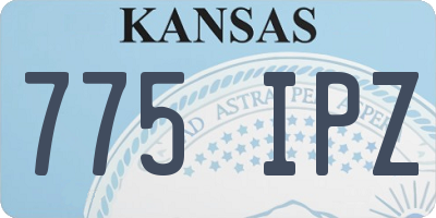 KS license plate 775IPZ