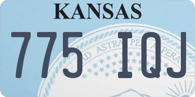 KS license plate 775IQJ