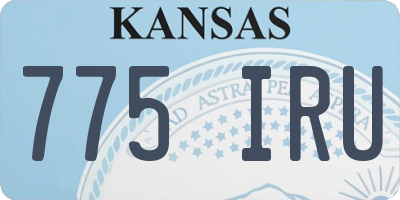 KS license plate 775IRU