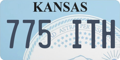 KS license plate 775ITH