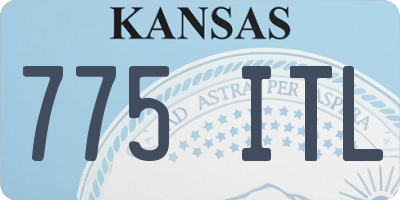 KS license plate 775ITL