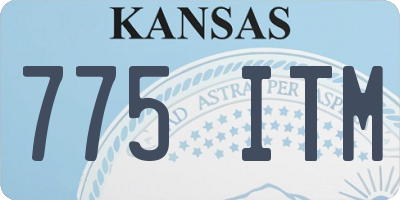 KS license plate 775ITM