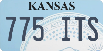 KS license plate 775ITS