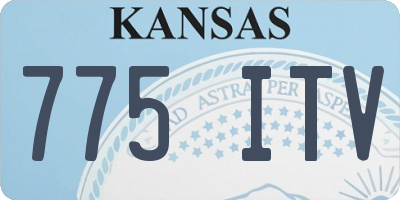 KS license plate 775ITV