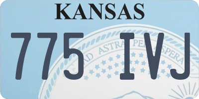 KS license plate 775IVJ