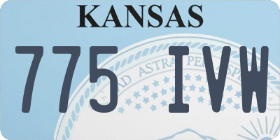 KS license plate 775IVW