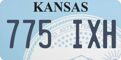 KS license plate 775IXH