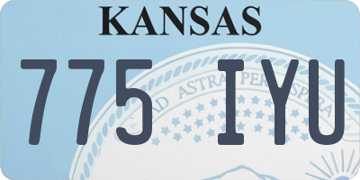 KS license plate 775IYU