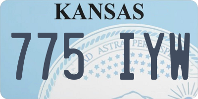 KS license plate 775IYW