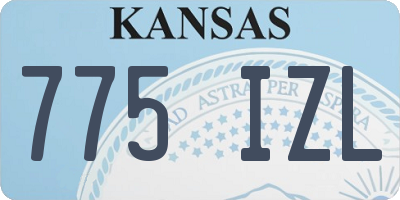KS license plate 775IZL