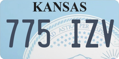 KS license plate 775IZV