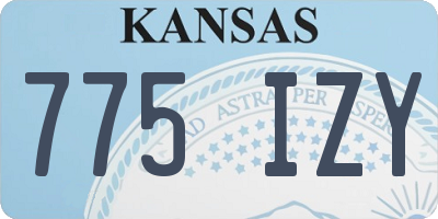 KS license plate 775IZY