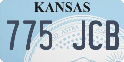 KS license plate 775JCB