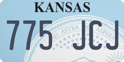 KS license plate 775JCJ