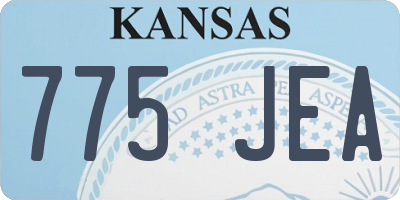 KS license plate 775JEA