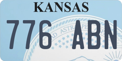 KS license plate 776ABN
