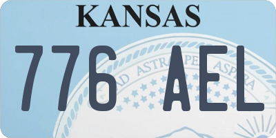 KS license plate 776AEL