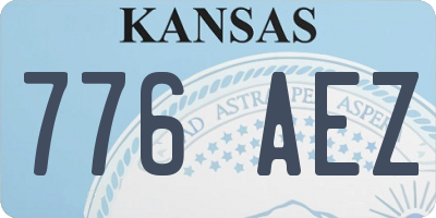 KS license plate 776AEZ