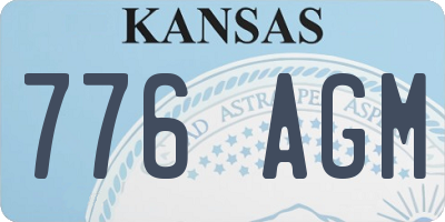 KS license plate 776AGM