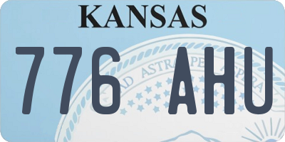 KS license plate 776AHU