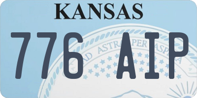 KS license plate 776AIP