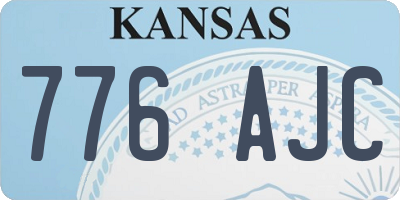 KS license plate 776AJC