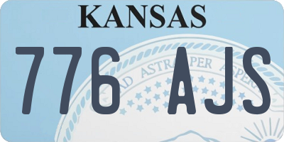 KS license plate 776AJS
