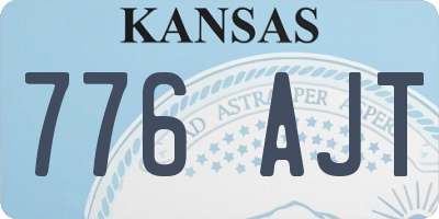 KS license plate 776AJT