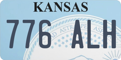 KS license plate 776ALH