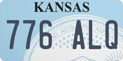 KS license plate 776ALQ