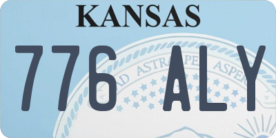 KS license plate 776ALY