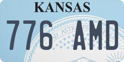 KS license plate 776AMD