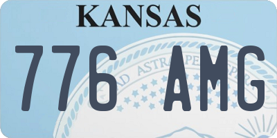 KS license plate 776AMG