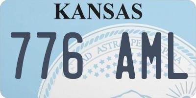 KS license plate 776AML