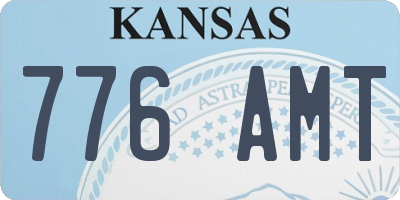 KS license plate 776AMT