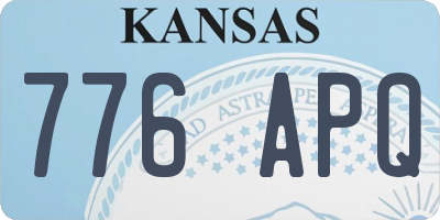 KS license plate 776APQ
