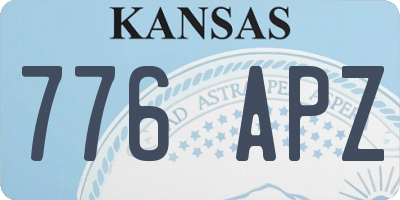 KS license plate 776APZ