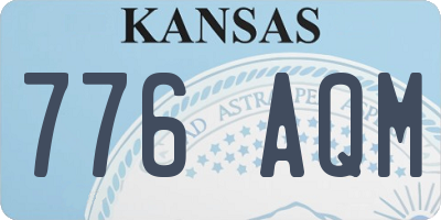 KS license plate 776AQM