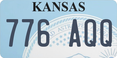 KS license plate 776AQQ