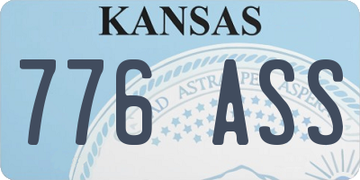 KS license plate 776ASS