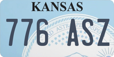KS license plate 776ASZ