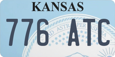 KS license plate 776ATC