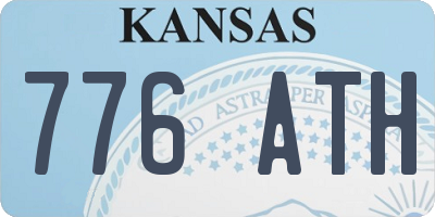 KS license plate 776ATH