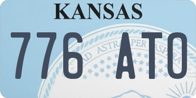 KS license plate 776ATO