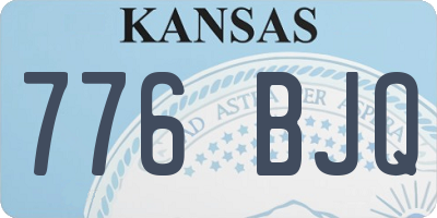 KS license plate 776BJQ