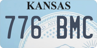 KS license plate 776BMC