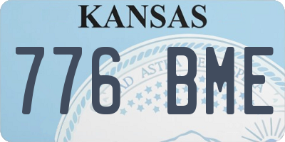 KS license plate 776BME